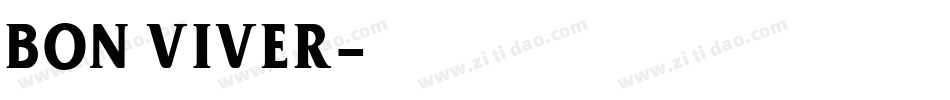 BON ViVER字体转换